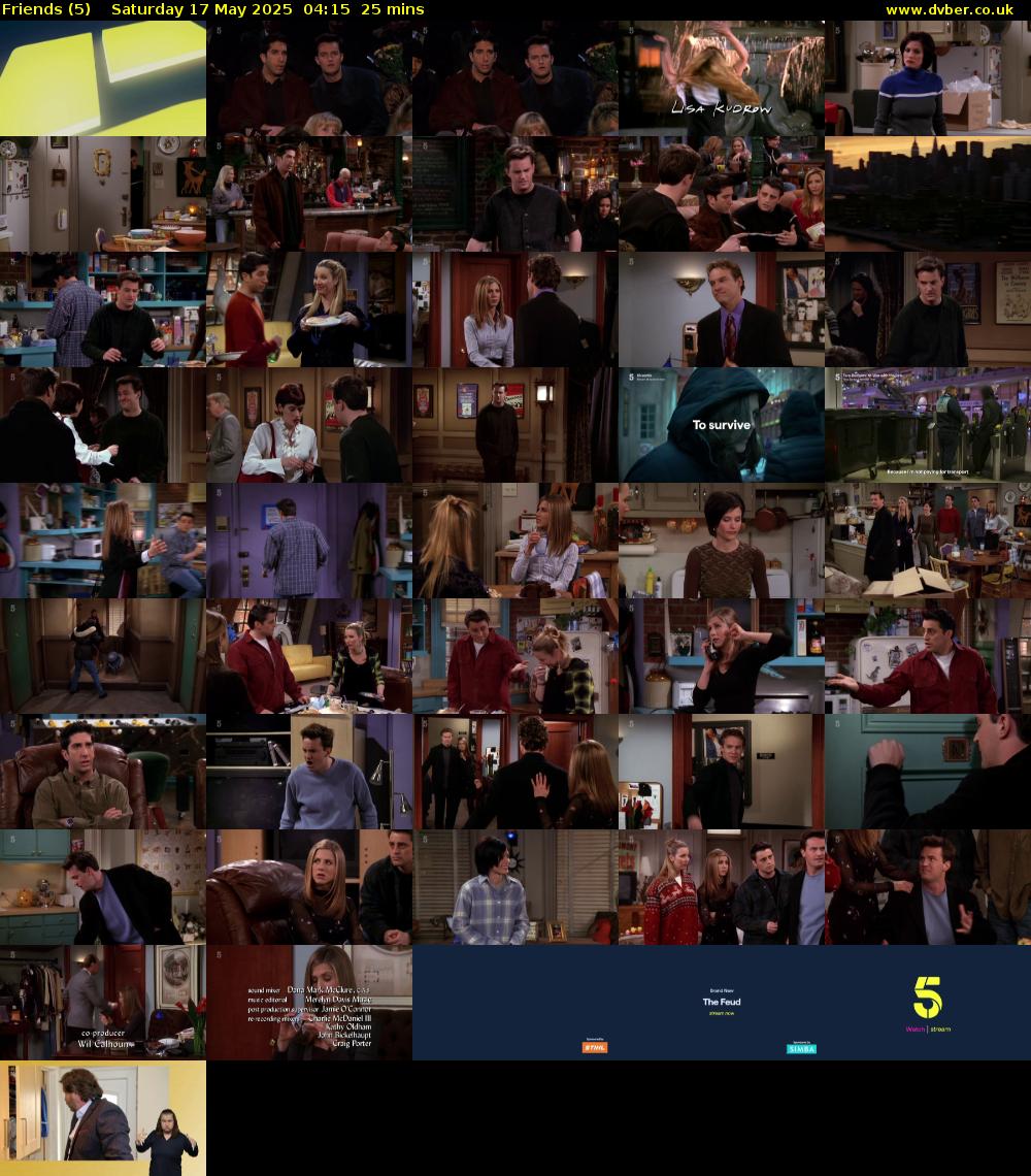 Friends (5) Saturday 17 May 2025 04:15 - 04:40