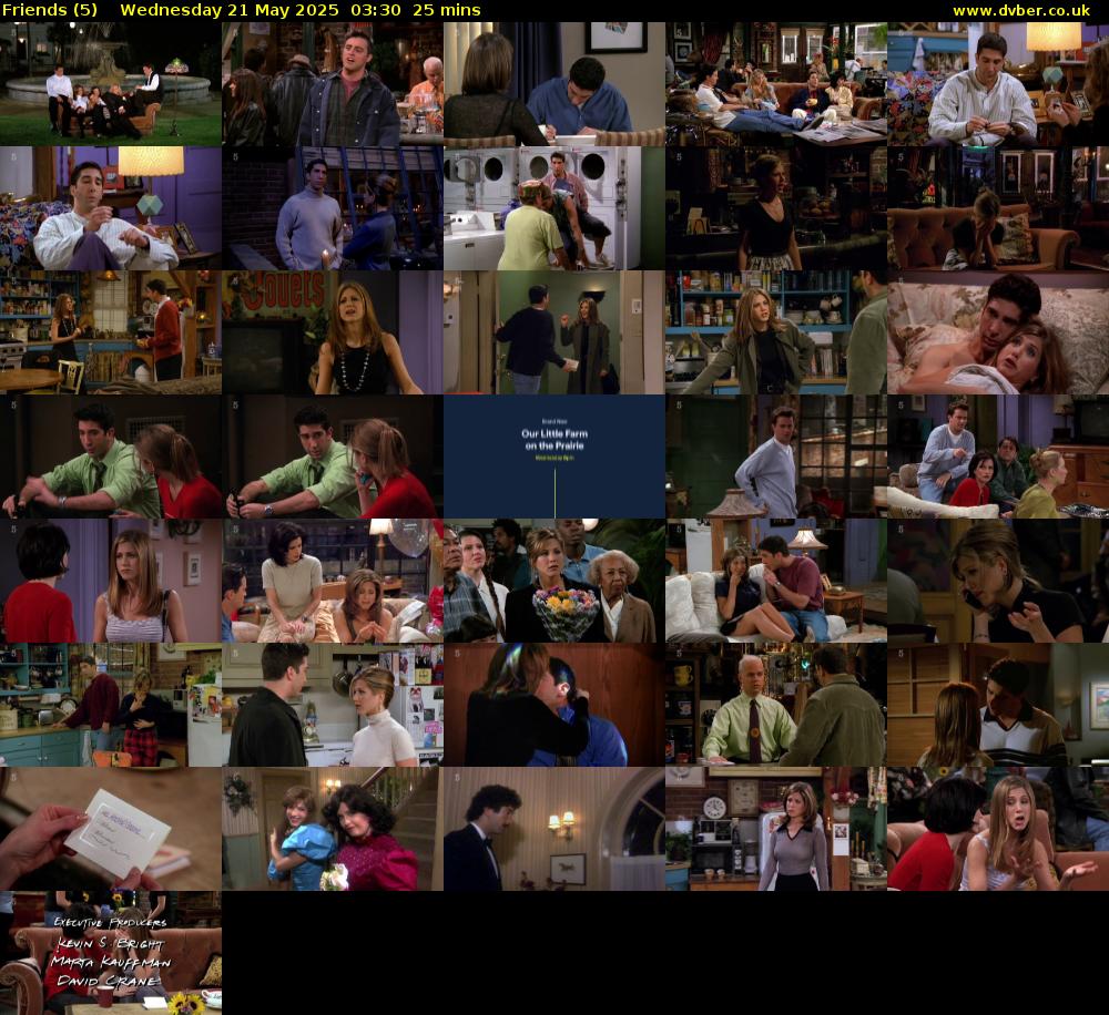 Friends (5) Wednesday 21 May 2025 03:30 - 03:55