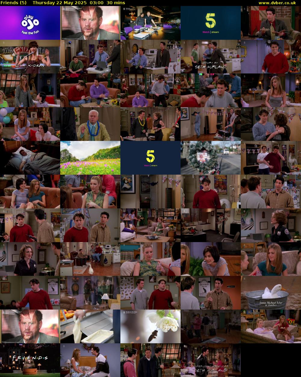 Friends (5) Thursday 22 May 2025 03:00 - 03:30