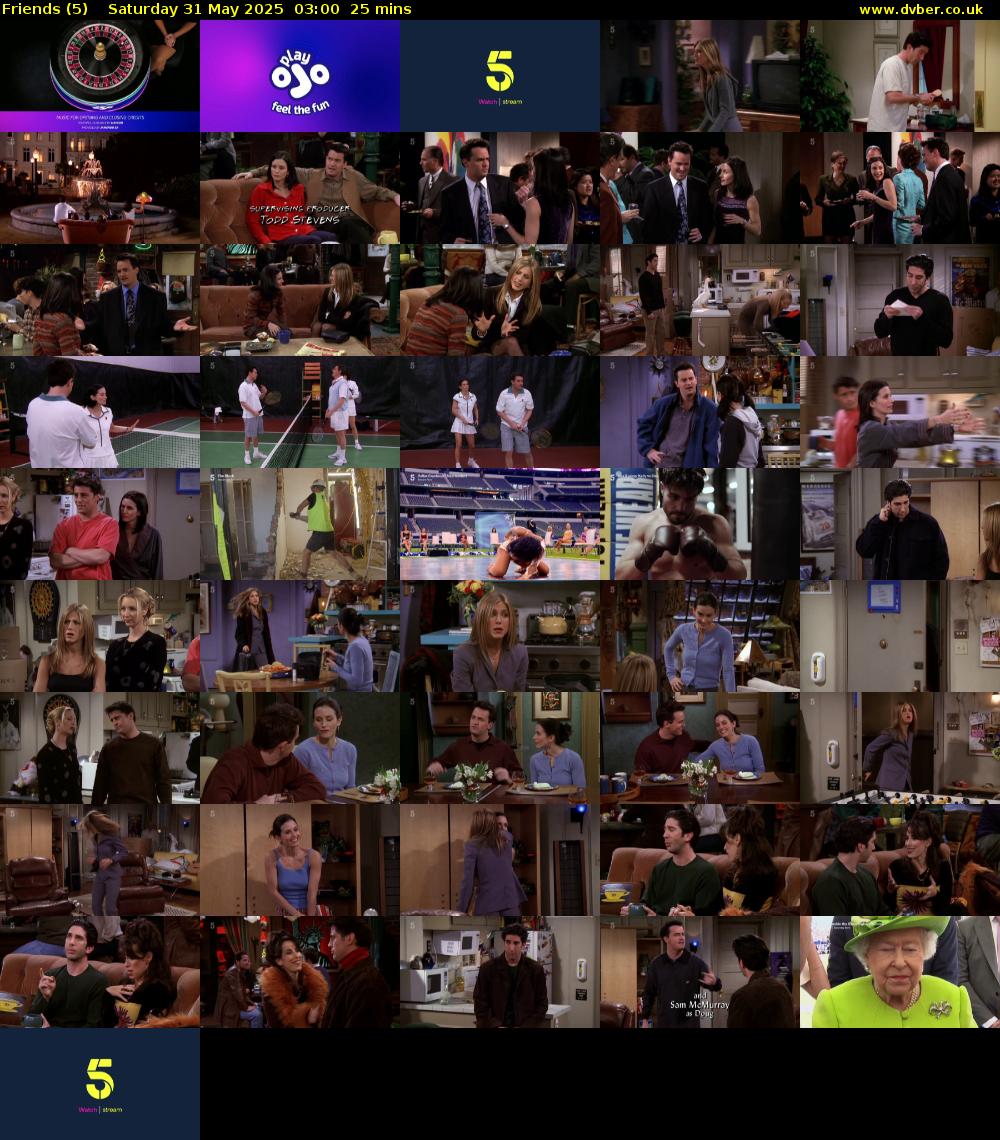 Friends (5) Saturday 31 May 2025 03:00 - 03:25
