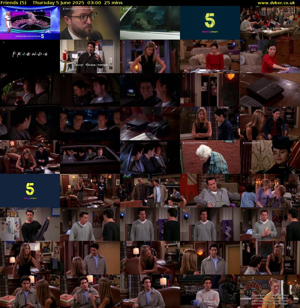 Friends (5) Thursday 5 June 2025 03:00 - 03:25