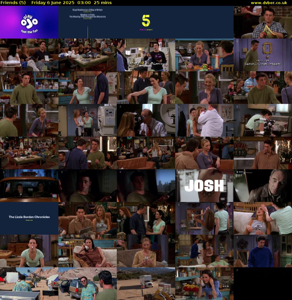 Friends (5) Friday 6 June 2025 03:00 - 03:25