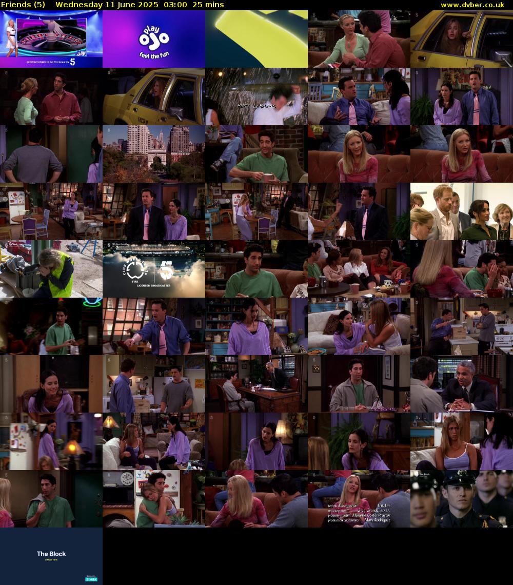 Friends (5) Wednesday 11 June 2025 03:00 - 03:25