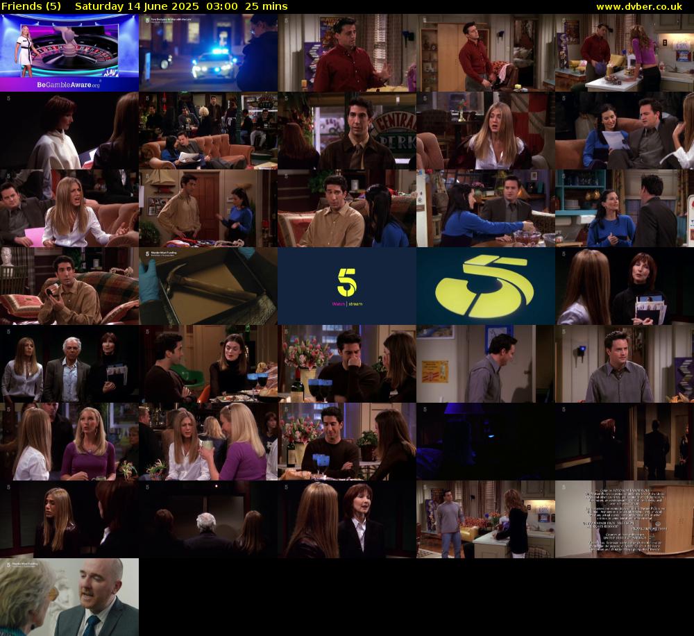 Friends (5) Saturday 14 June 2025 03:00 - 03:25