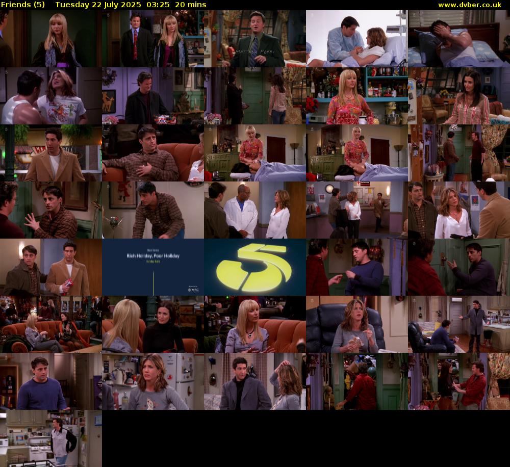 Friends (5) Tuesday 22 July 2025 03:25 - 03:45