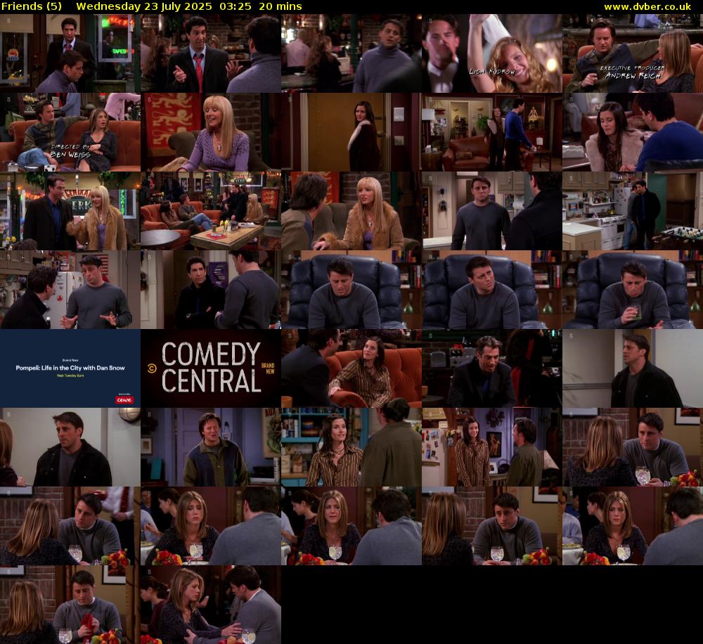 Friends (5) Wednesday 23 July 2025 03:25 - 03:45