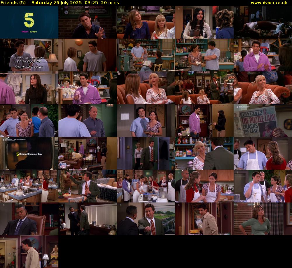 Friends (5) Saturday 26 July 2025 03:25 - 03:45