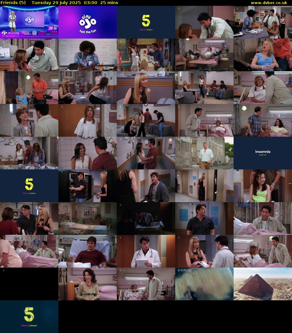 Friends (5) Tuesday 29 July 2025 03:00 - 03:25