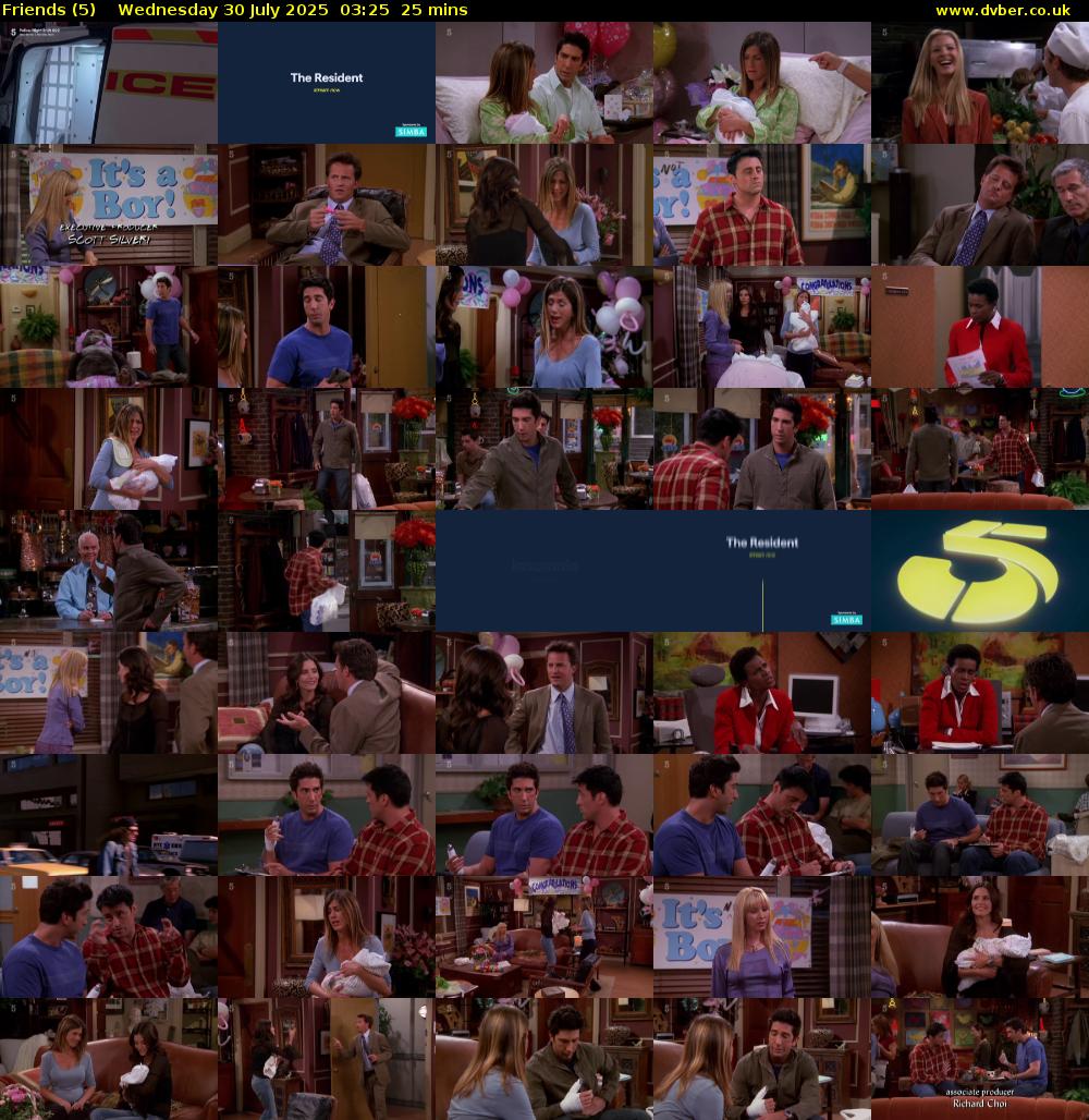 Friends (5) Wednesday 30 July 2025 03:25 - 03:50