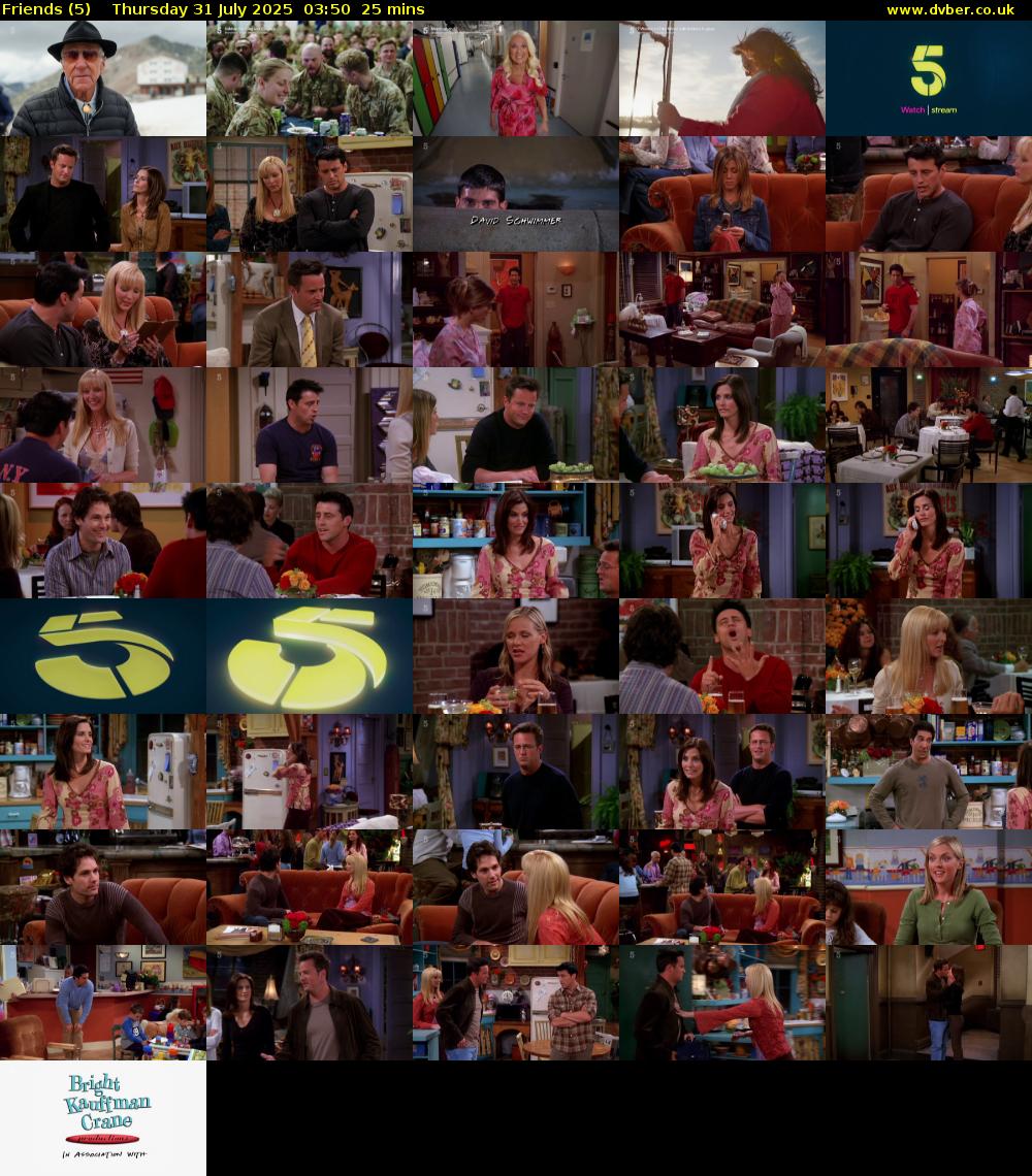 Friends (5) Thursday 31 July 2025 03:50 - 04:15