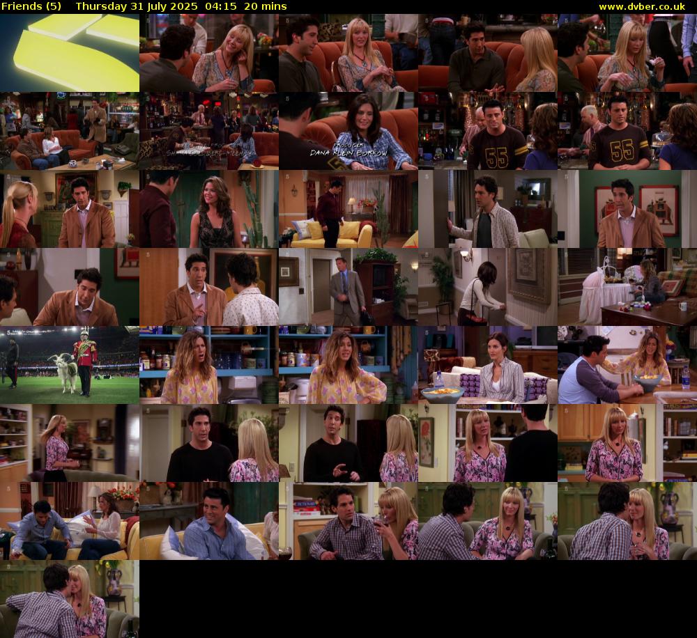 Friends (5) Thursday 31 July 2025 04:15 - 04:35