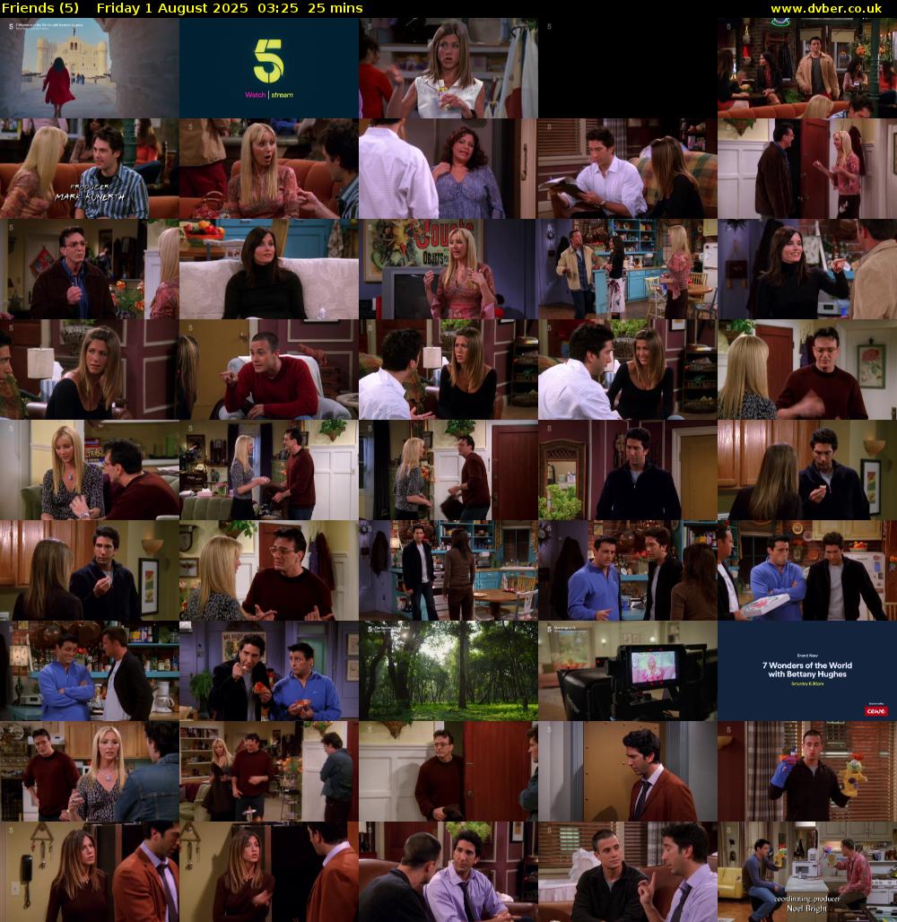 Friends (5) Friday 1 August 2025 03:25 - 03:50