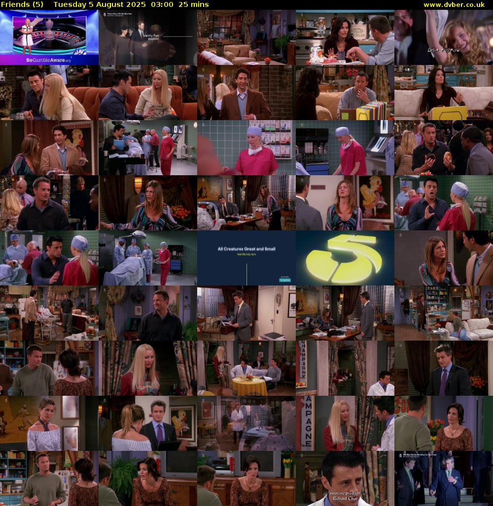 Friends (5) Tuesday 5 August 2025 03:00 - 03:25