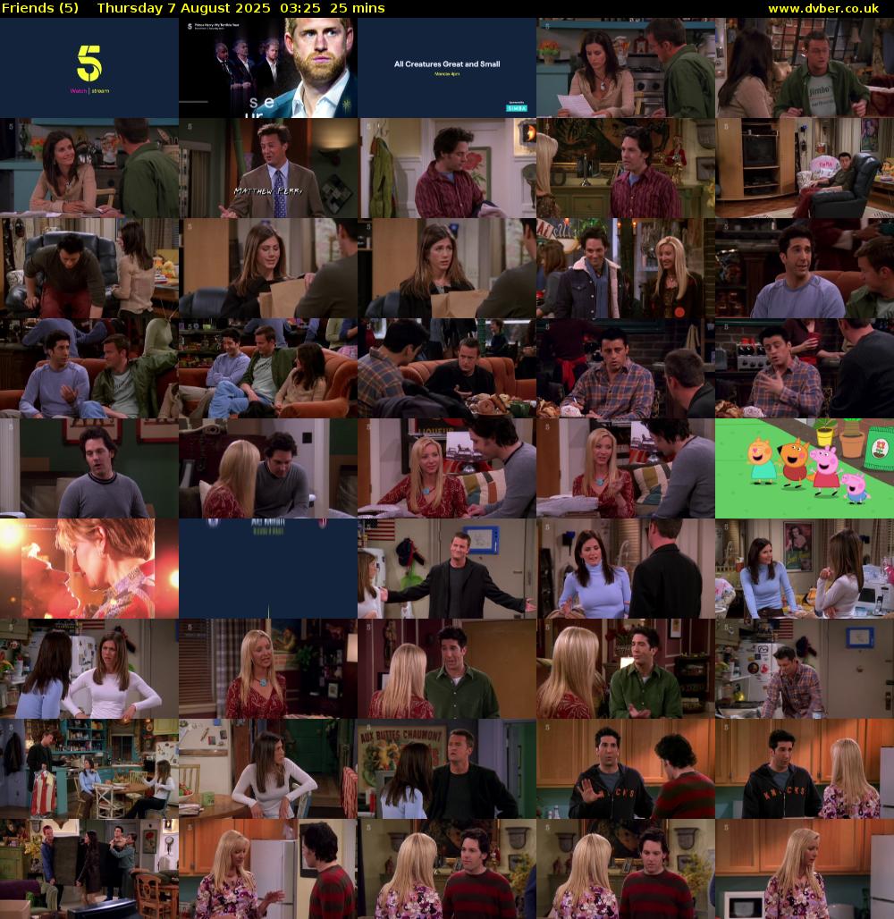 Friends (5) Thursday 7 August 2025 03:25 - 03:50