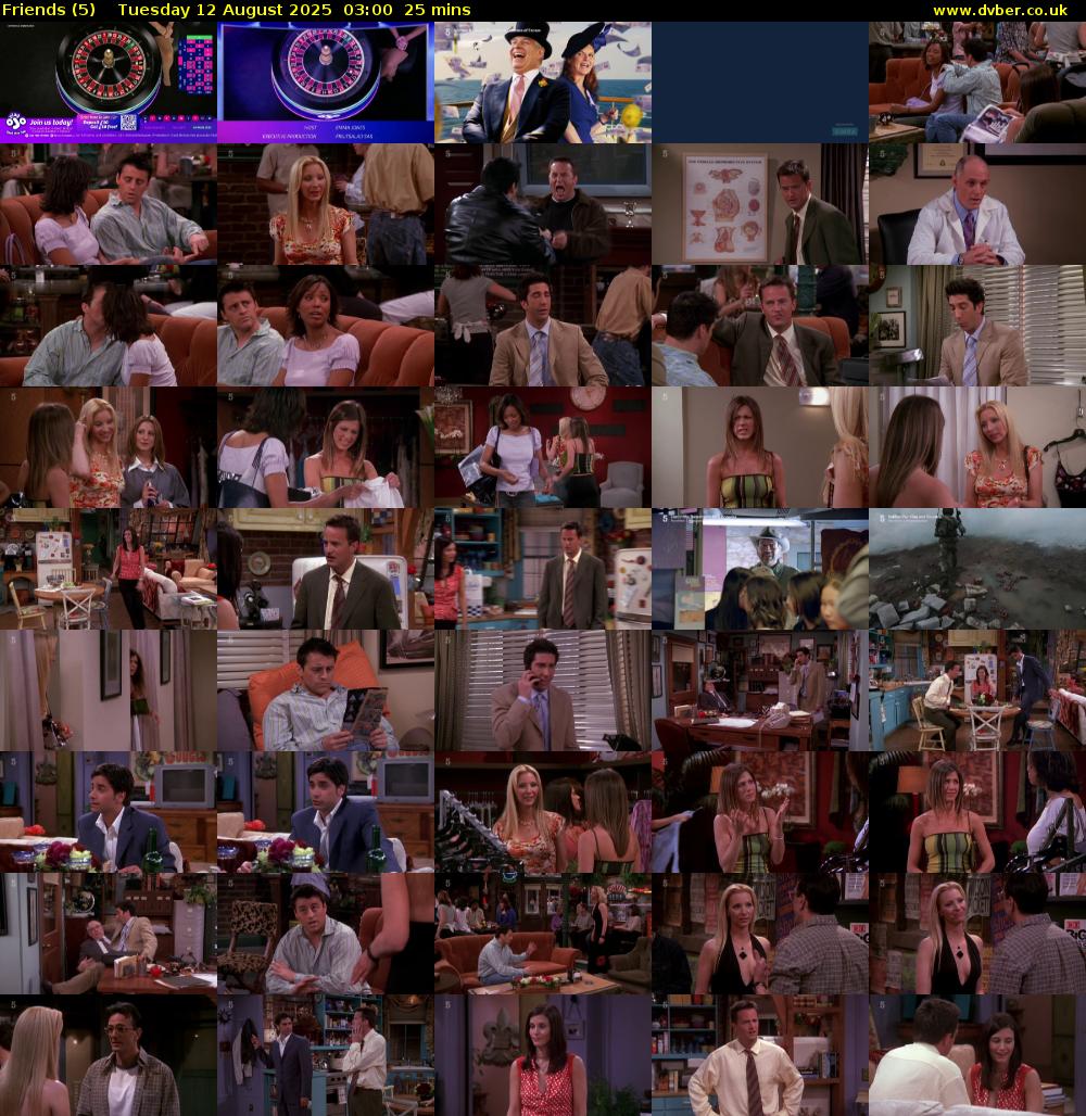 Friends (5) Tuesday 12 August 2025 03:00 - 03:25
