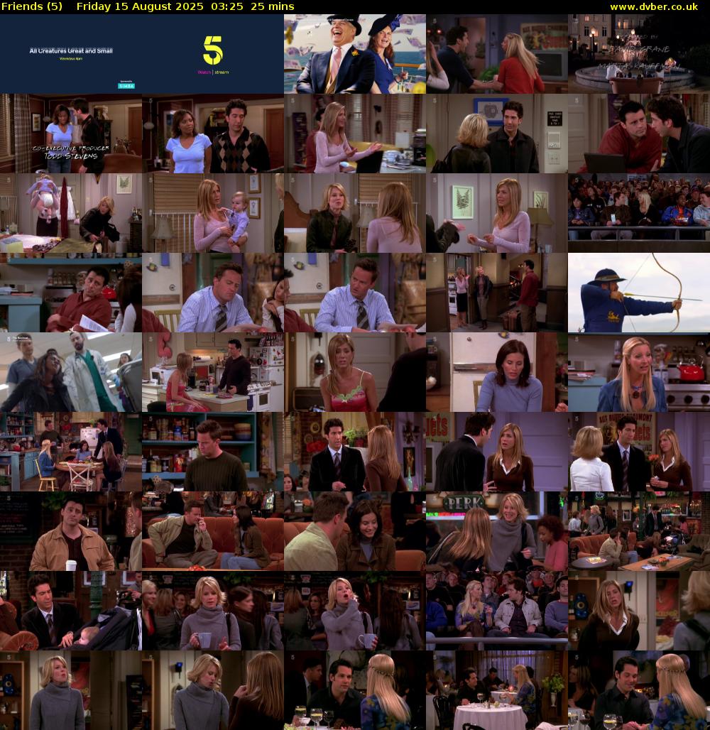 Friends (5) Friday 15 August 2025 03:25 - 03:50