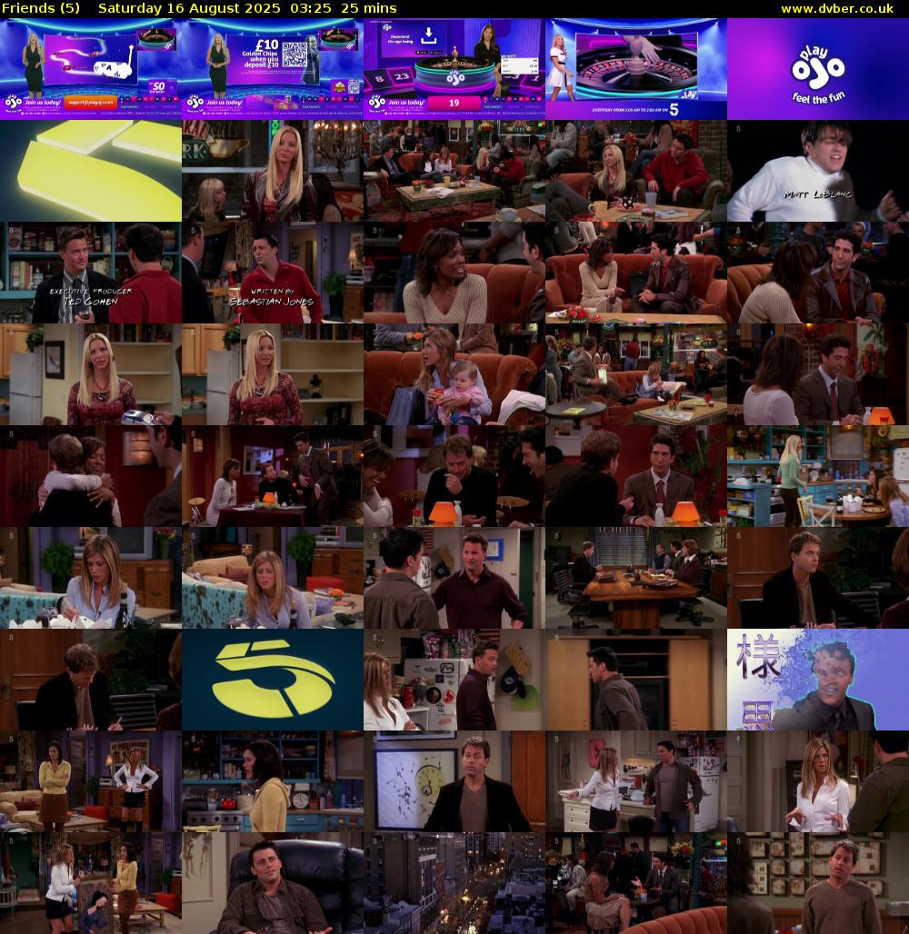Friends (5) Saturday 16 August 2025 03:25 - 03:50