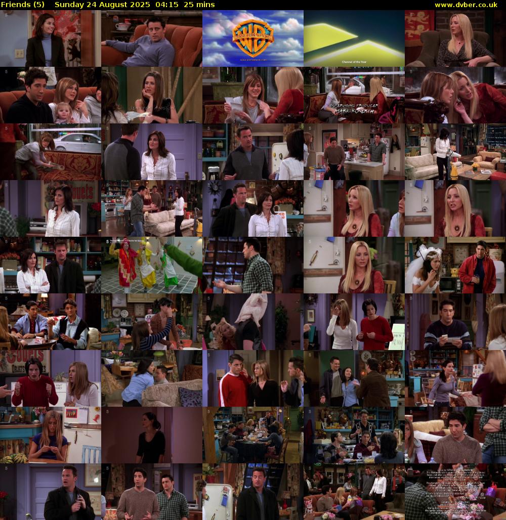 Friends (5) Sunday 24 August 2025 04:15 - 04:40
