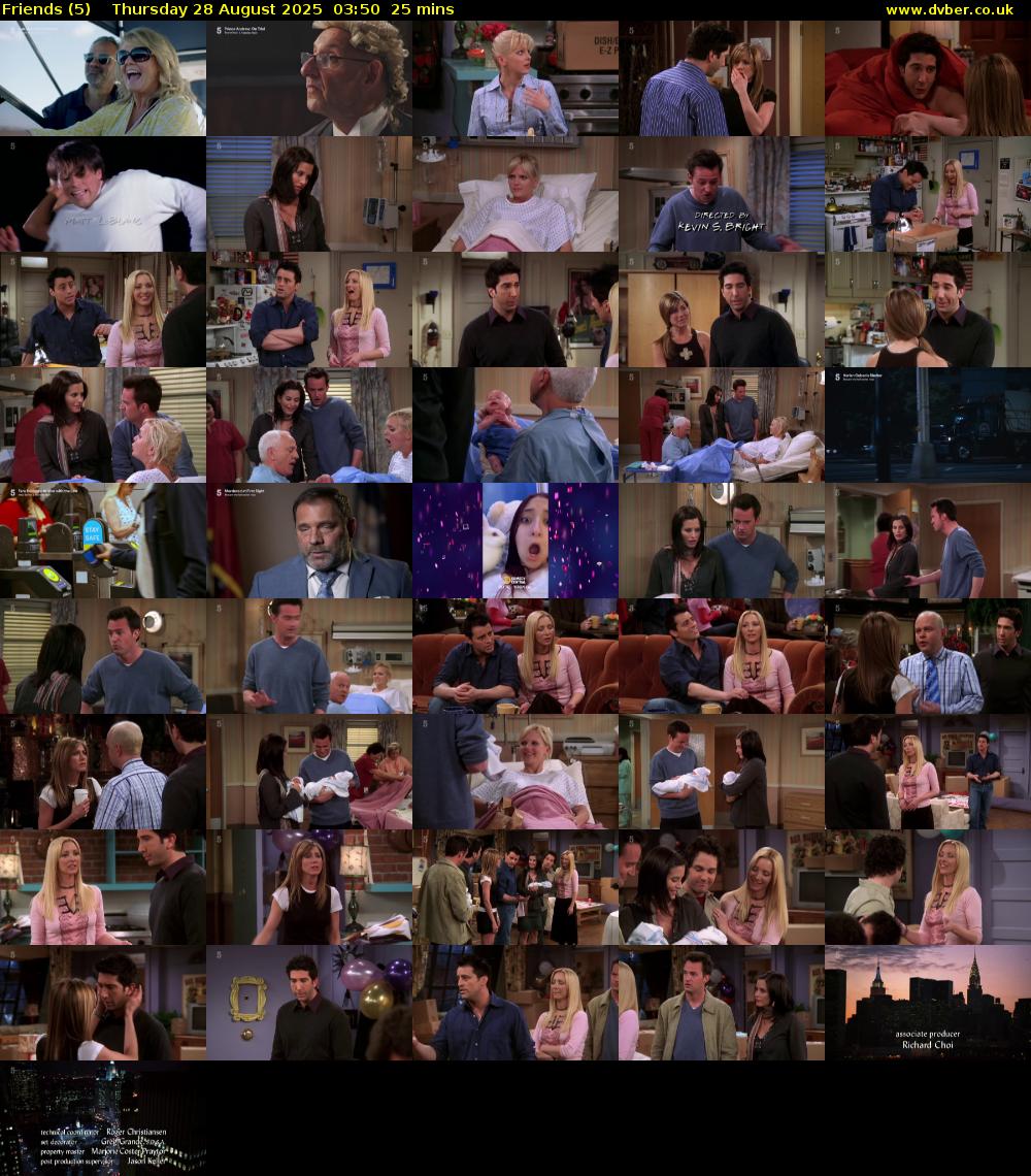 Friends (5) Thursday 28 August 2025 03:50 - 04:15