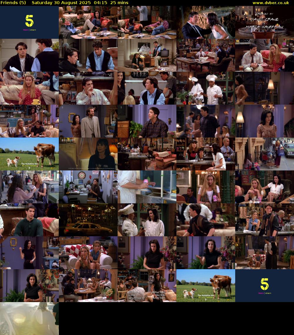 Friends (5) Saturday 30 August 2025 04:15 - 04:40