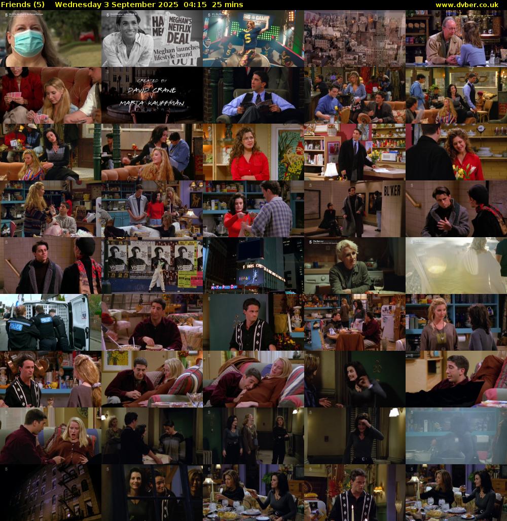 Friends (5) Wednesday 3 September 2025 04:15 - 04:40