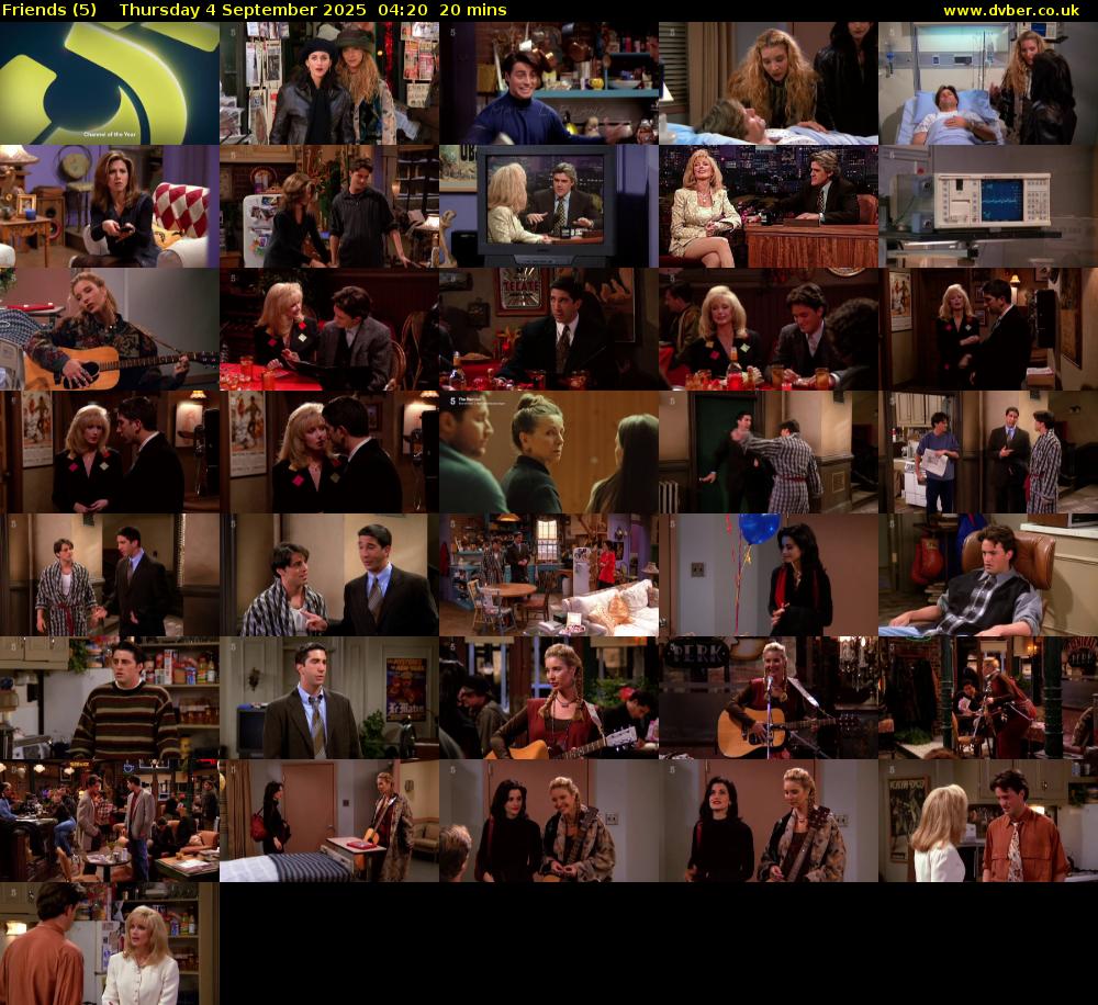 Friends (5) Thursday 4 September 2025 04:20 - 04:40