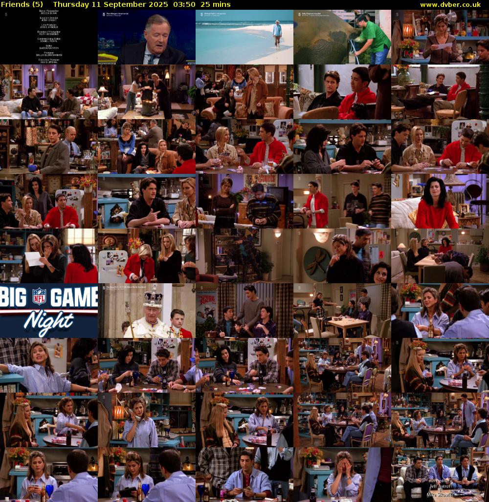 Friends (5) Thursday 11 September 2025 03:50 - 04:15