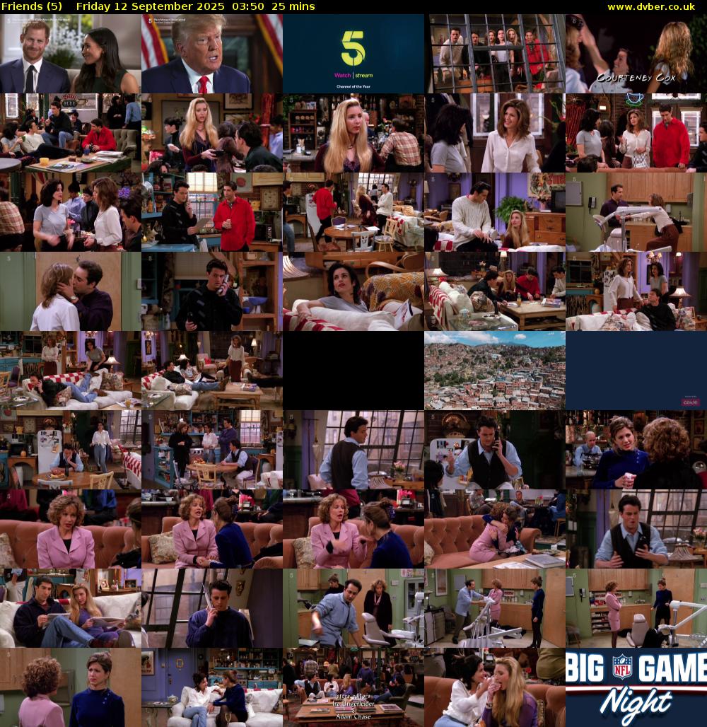 Friends (5) Friday 12 September 2025 03:50 - 04:15