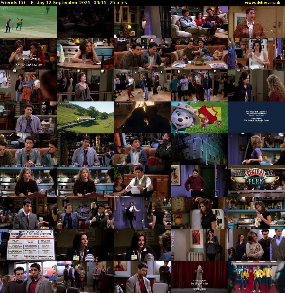 Friends (5) Friday 12 September 2025 04:15 - 04:40