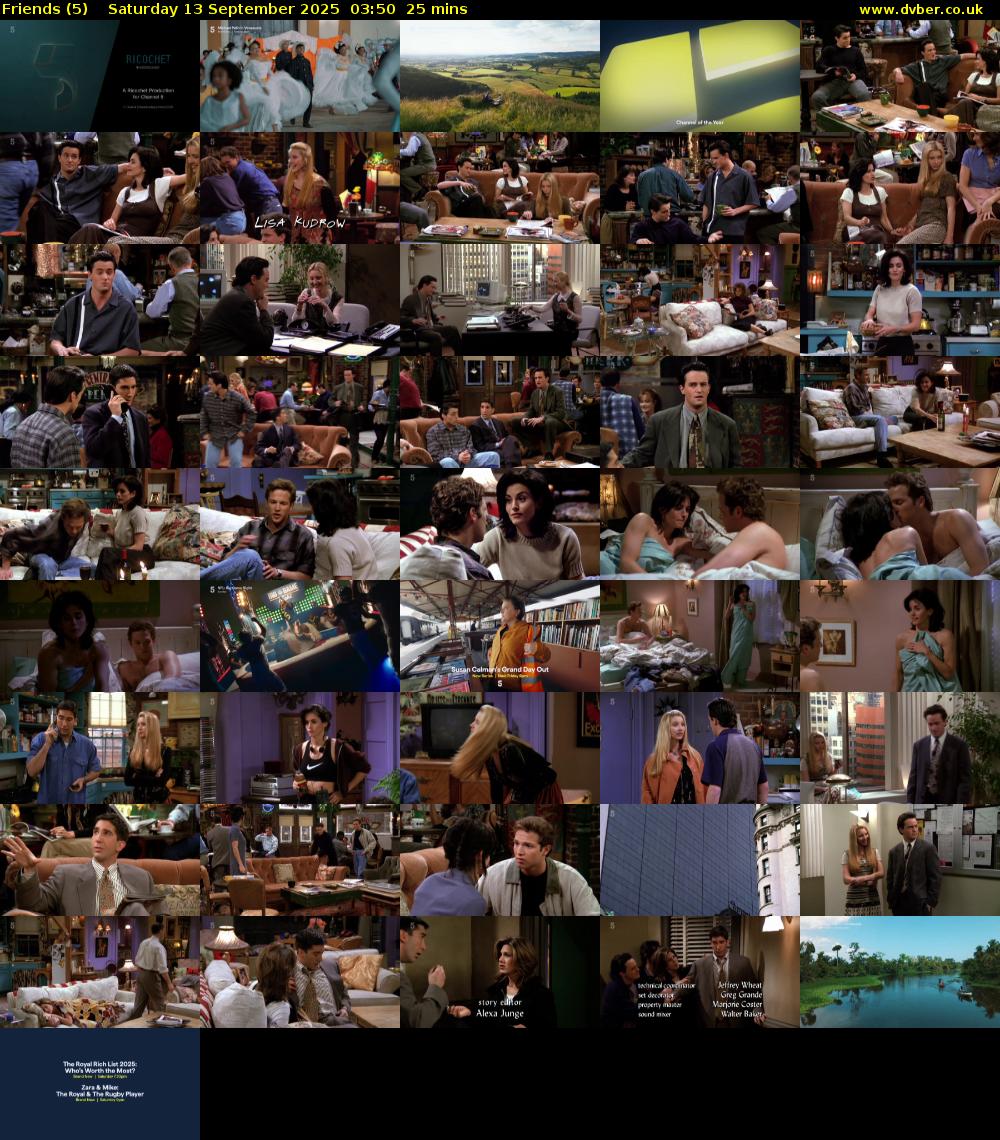 Friends (5) Saturday 13 September 2025 03:50 - 04:15