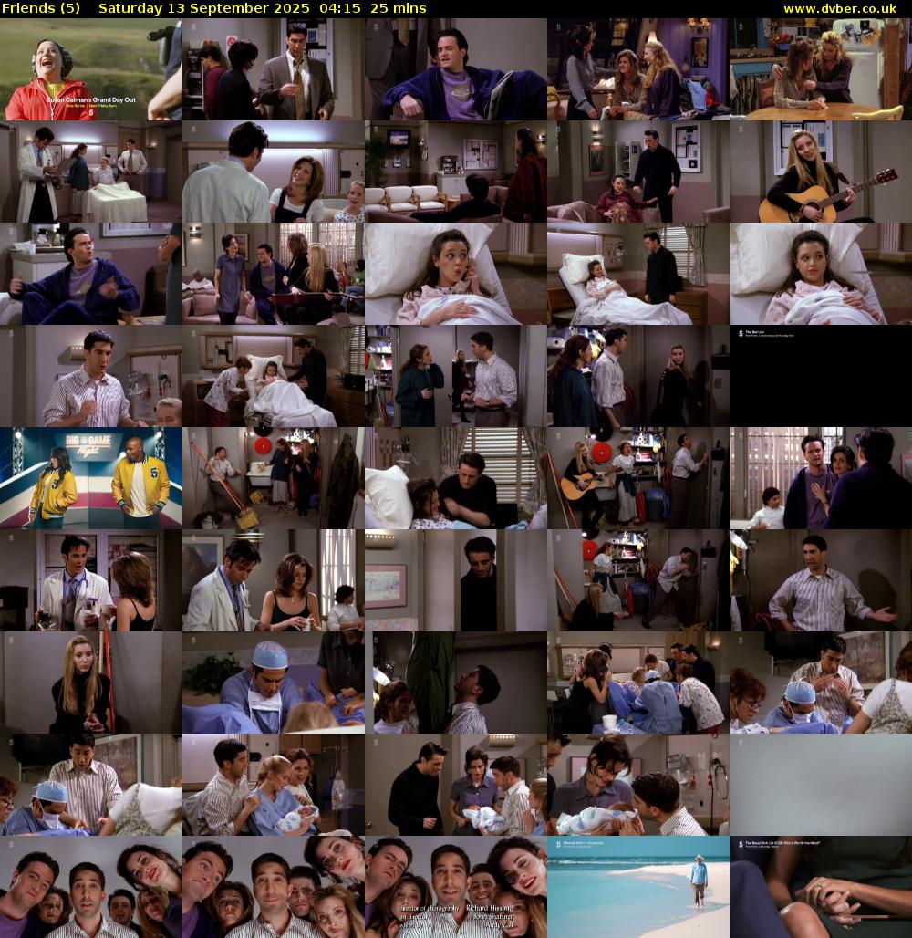 Friends (5) Saturday 13 September 2025 04:15 - 04:40