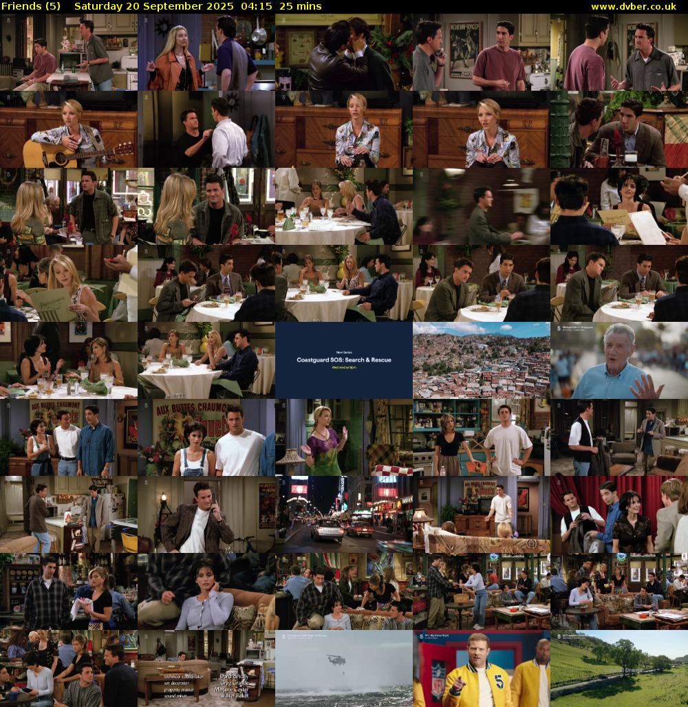 Friends (5) Saturday 20 September 2025 04:15 - 04:40