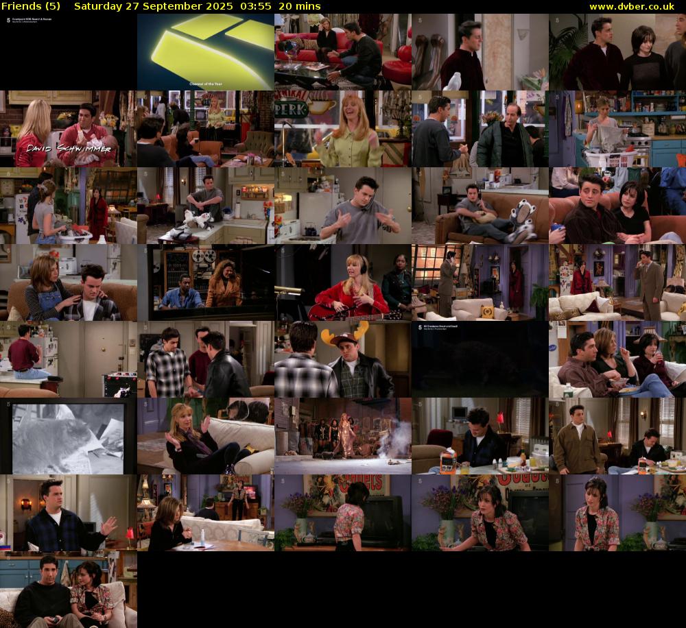 Friends (5) Saturday 27 September 2025 03:55 - 04:15