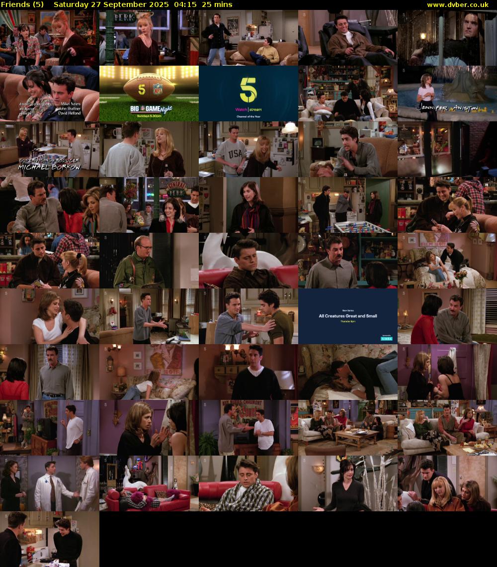 Friends (5) Saturday 27 September 2025 04:15 - 04:40