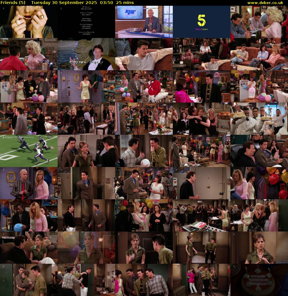 Friends (5) Tuesday 30 September 2025 03:50 - 04:15