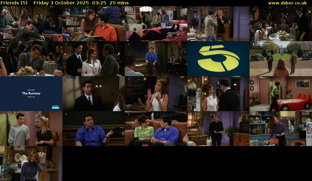 Friends (5) Friday 3 October 2025 03:25 - 03:50