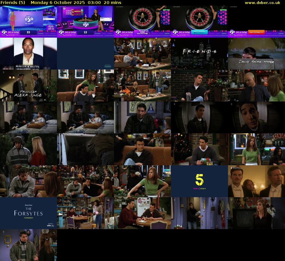 Friends (5) Monday 6 October 2025 03:00 - 03:20