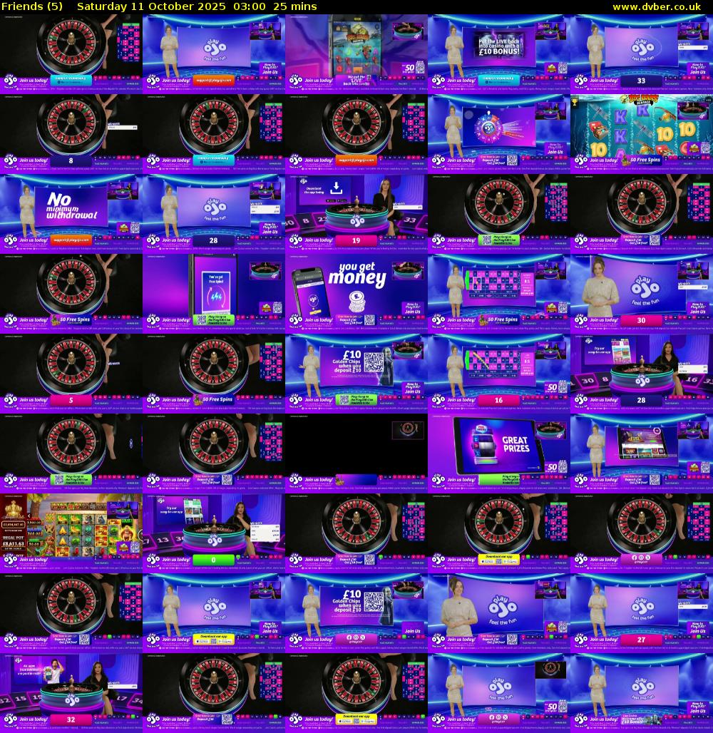 Friends (5) Saturday 11 October 2025 03:00 - 03:25