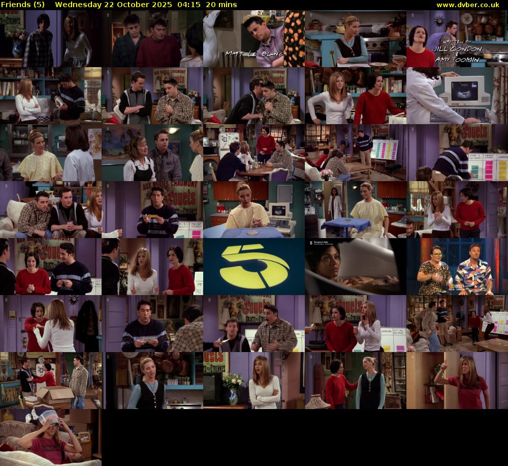 Friends (5) Wednesday 22 October 2025 04:15 - 04:35