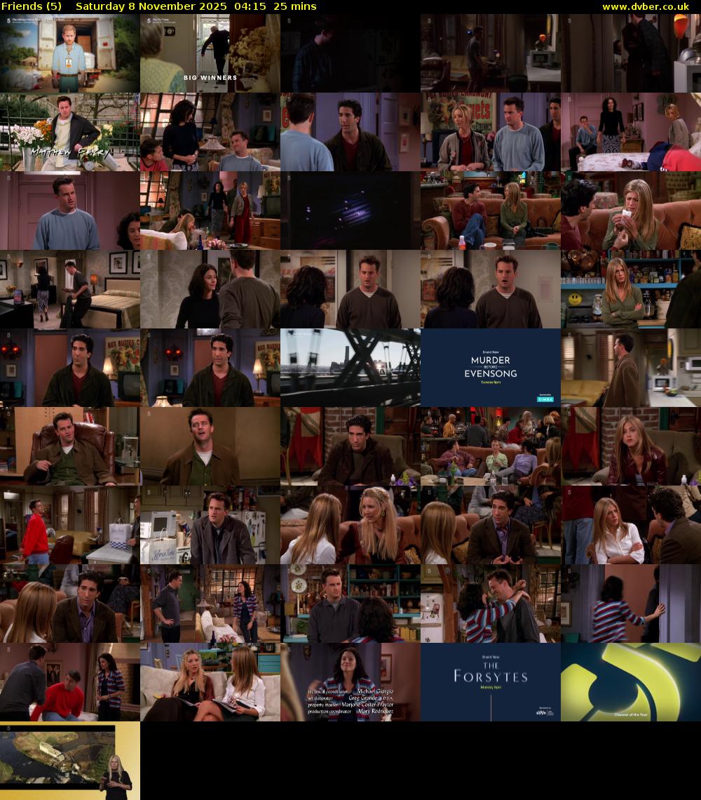Friends (5) Saturday 8 November 2025 04:15 - 04:40