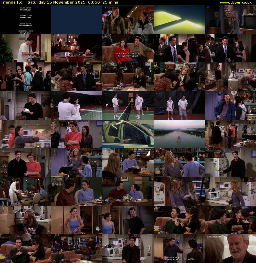 Friends (5) Saturday 15 November 2025 03:50 - 04:15