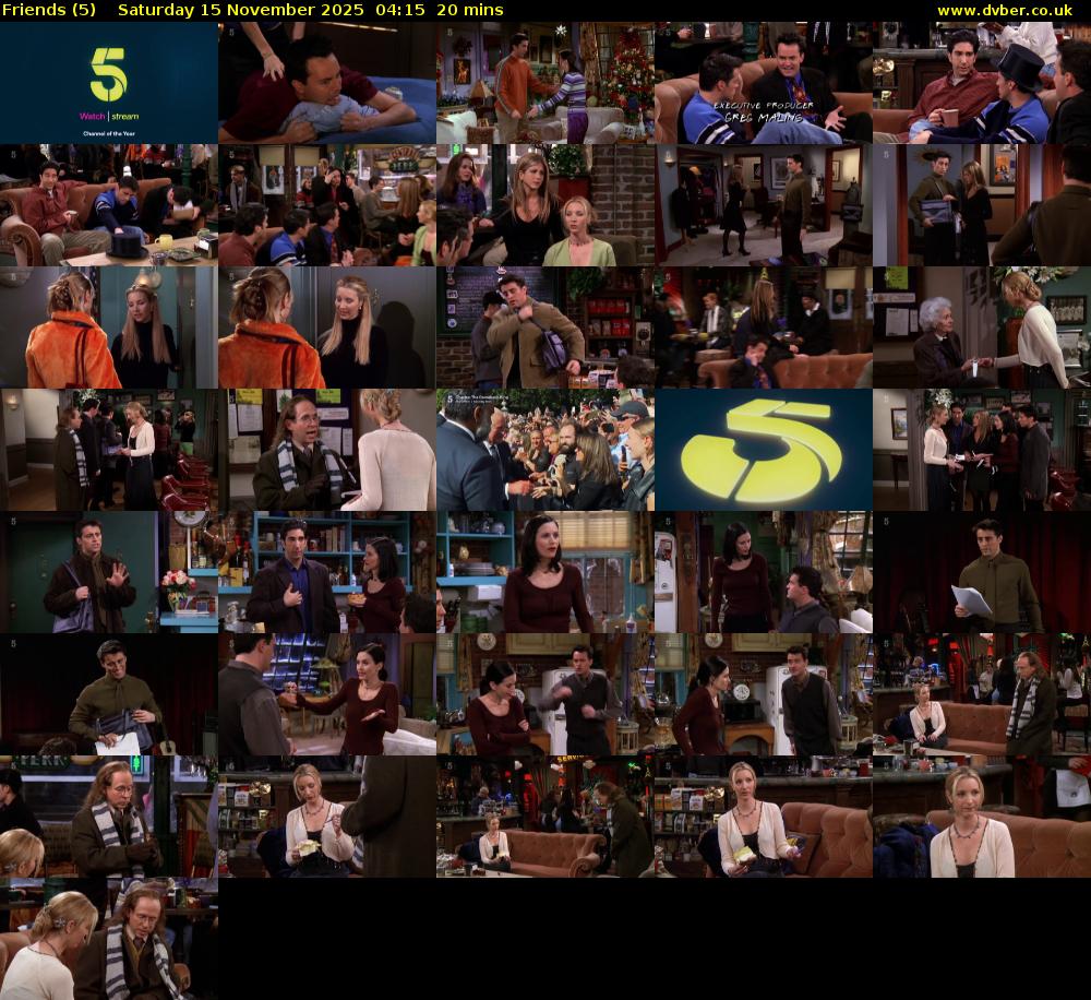 Friends (5) Saturday 15 November 2025 04:15 - 04:35