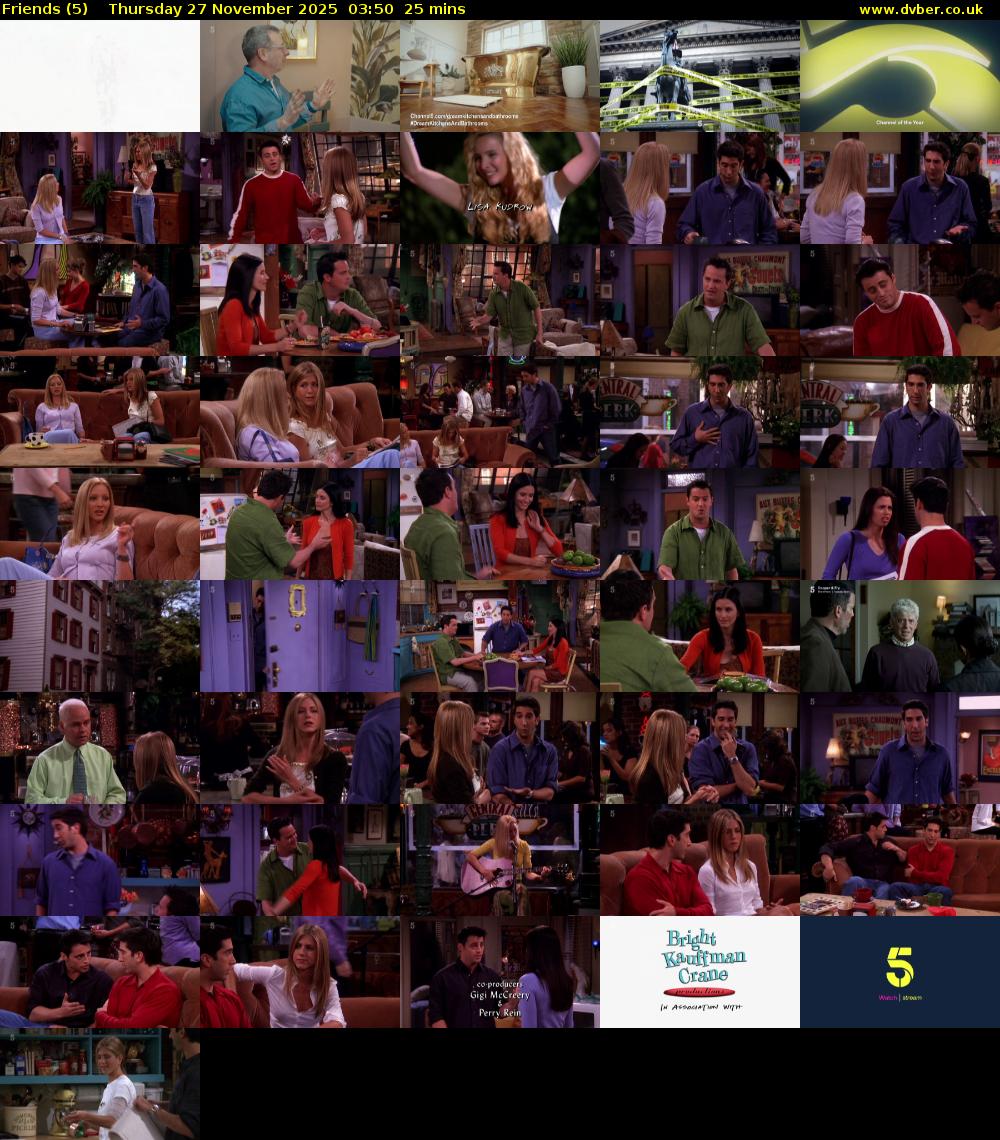 Friends (5) Thursday 27 November 2025 03:50 - 04:15