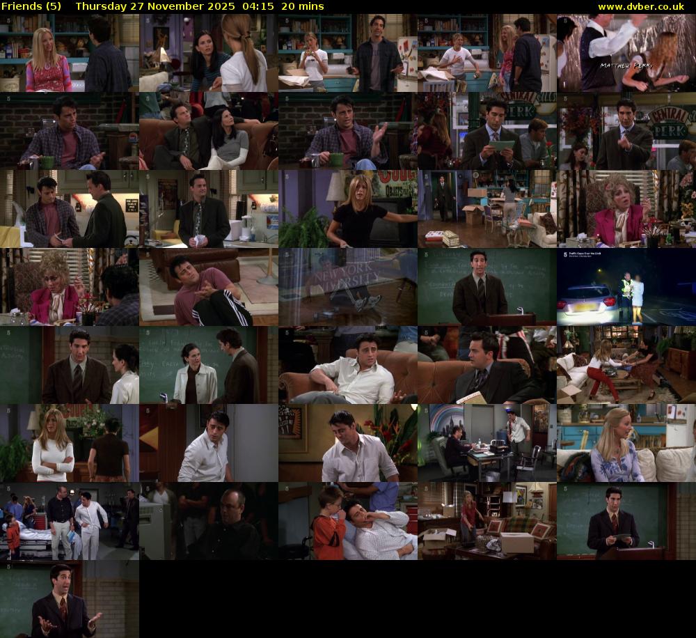 Friends (5) Thursday 27 November 2025 04:15 - 04:35