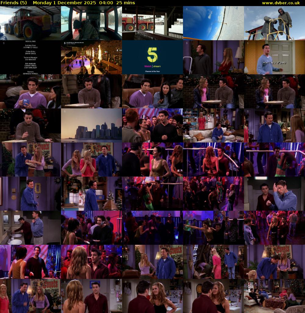 Friends (5) Monday 1 December 2025 04:00 - 04:25