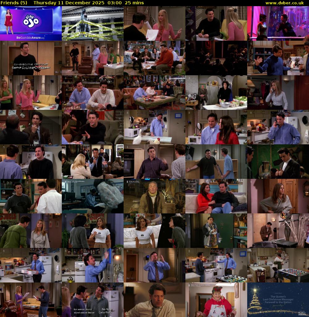 Friends (5) Thursday 11 December 2025 03:00 - 03:25