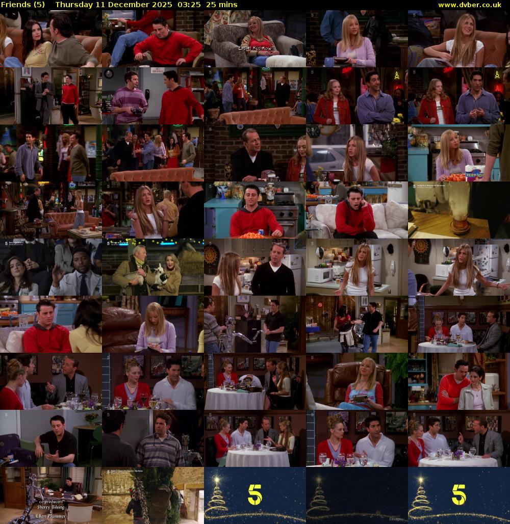 Friends (5) Thursday 11 December 2025 03:25 - 03:50