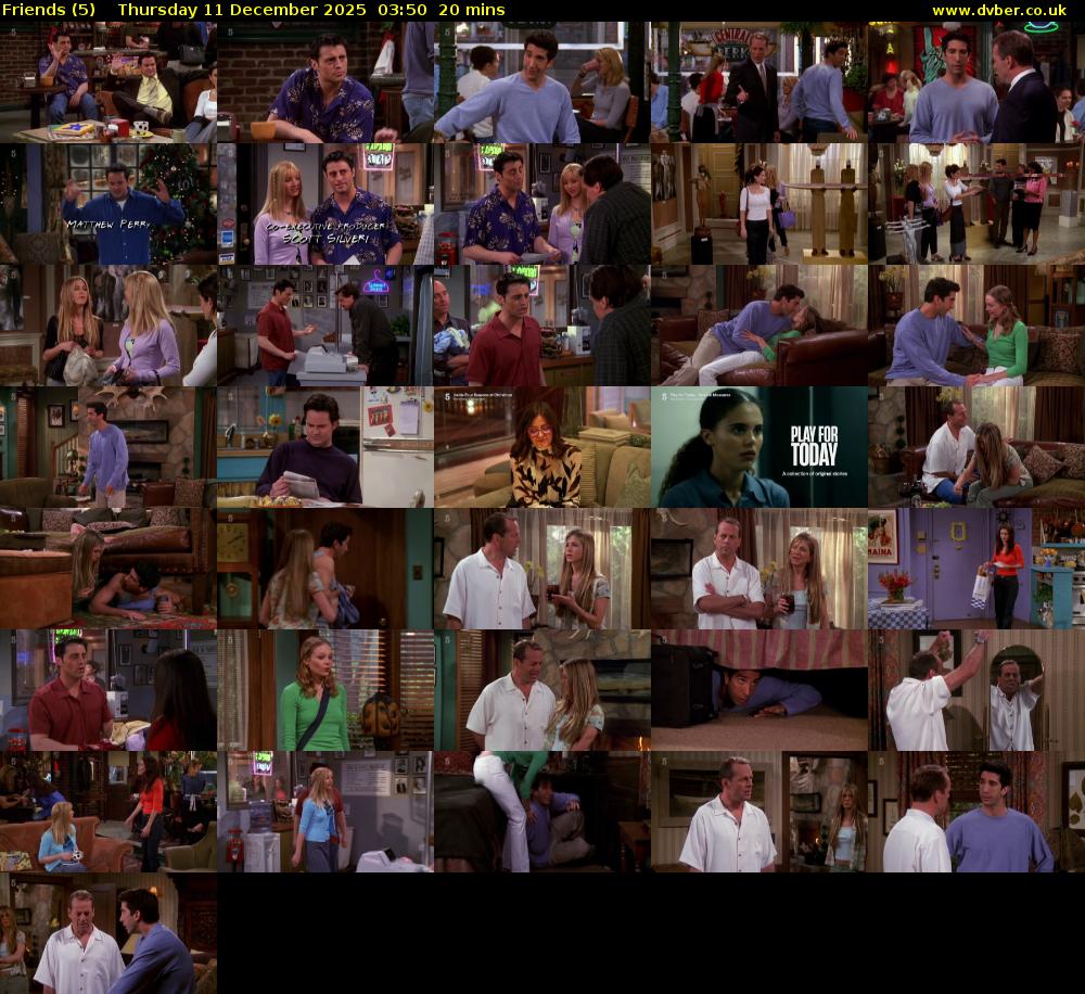 Friends (5) Thursday 11 December 2025 03:50 - 04:10