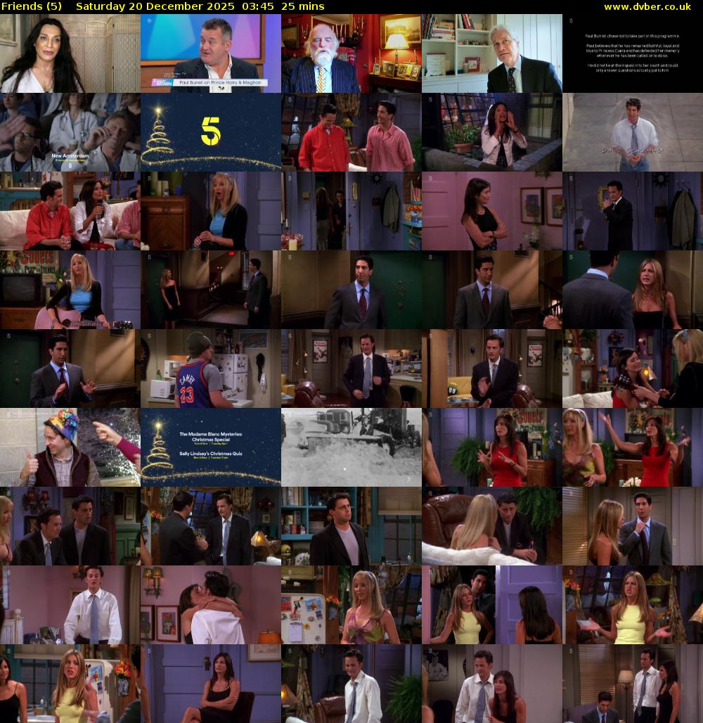 Friends (5) Saturday 20 December 2025 03:45 - 04:10