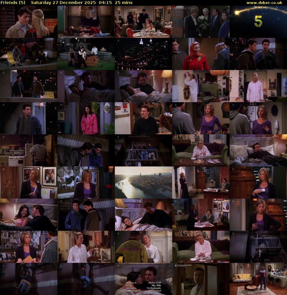 Friends (5) Saturday 27 December 2025 04:15 - 04:40